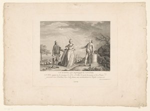 ジャック・ネッカーの帰還、1788年 ル リコール ド ムッシュー ネッカー (オブジェクトのタイトル) 作： Charles Etienne Gaucher