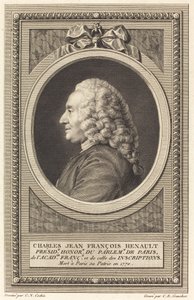 シャルル・ジャン・フランソワ・エノー 作： Charles Etienne Gaucher after Charles Nicolas Cochin II