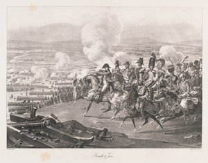 イエナの戦い 19世紀初頭（リトグラフ 作： Charles Etienne Pierre Motte