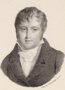 作曲家NicolòIsouard 1775-1818の肖像。 作： Charles Etienne Pierre Motte