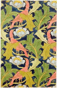 プリントリネンのデザイン、G.O.およびJ.ベイカー印刷、1893年頃