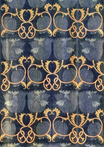 GP＆J.ベイカーによって製造されたポピー、1888年頃（別珍プリント） 作： Charles Francis Annesley Voysey