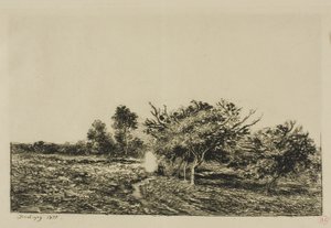オーヴェルのリンゴの木 作： Charles Francois Daubigny
