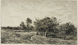 オーヴェルのリンゴの木 作： Charles Francois Daubigny