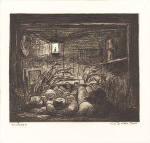 ボッティンに乗って眠る 作： Charles Francois Daubigny