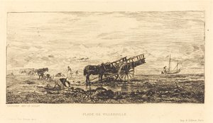 ビラービルのビーチ 作： Charles Francois Daubigny
