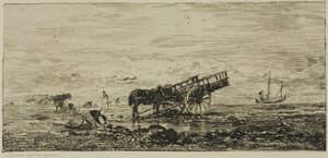 ビラービルのビーチ 作： Charles Francois Daubigny
