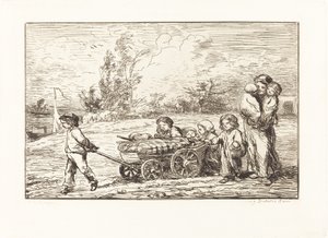 ボッティンへの搭乗 作： Charles Francois Daubigny