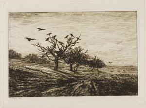 木のカラス 作： Charles Francois Daubigny