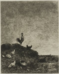 ドーン（コックのカラス） 作： Charles Francois Daubigny