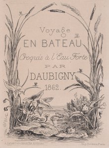 口絵、船による航海、1862年。 作： Charles Francois Daubigny