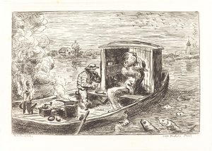 川下り（アバラント） 作： Charles Francois Daubigny