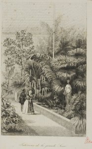 大温室の内部 作： Charles Francois Daubigny