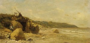 Cabane de Bain de Daubigny 作： Charles Francois Daubigny
