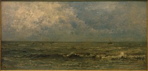 海、灰色の天気 作： Charles Francois Daubigny