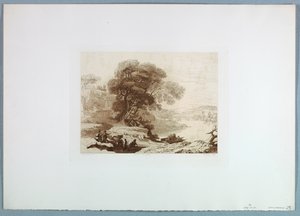 風景（クロード・ロラン後） 作： Charles Francois Daubigny