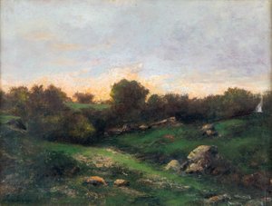 バルビゾンの風景、19 世紀前半.. 作： Charles Francois Daubigny