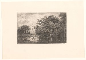 Moerasはooievaarsに会いました コウノトリ湿地 作： Charles Francois Daubigny