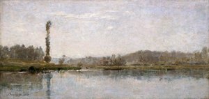 「オワーズ、オーヴェルの朝」、1837-1878 作： Charles Francois Daubigny
