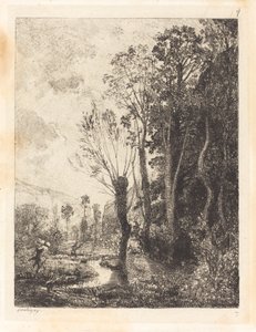 サテュロス（サテュロス） 作： Charles Francois Daubigny