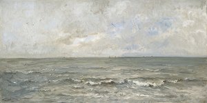 シースケープ。 1876 作： Charles Francois Daubigny