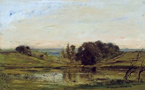 孤独 作： Charles Francois Daubigny