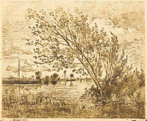 アルダーのスタンド 作： Charles Francois Daubigny