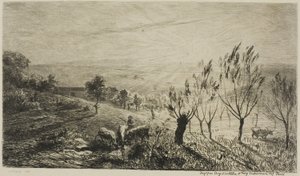 日の出 作： Charles Francois Daubigny