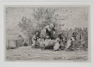 The Boat Trip: Heritage of the Cart (The Children with the Cart) 作： Charles Francois Daubigny