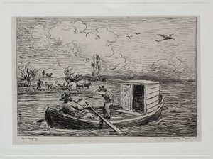The Boat Trip: Le Mot de Cambronne (The Slanging Match) 作： Charles Francois Daubigny