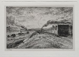 ボートトリップ：出発（帰り） 作： Charles Francois Daubigny