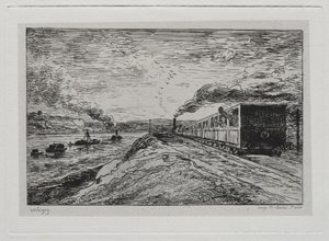 ボートトリップ：出発帰り、1861。 作： Charles Francois Daubigny