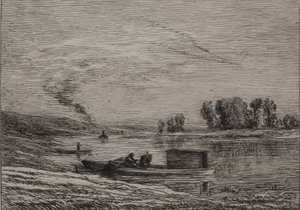 コンフランのボート 作： Charles Francois Daubigny