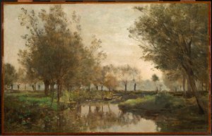クリーク、1863 作： Charles Francois Daubigny