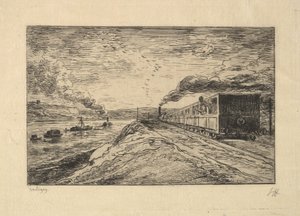 出発、1861。 作： Charles Francois Daubigny