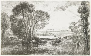 油圧エンジン、1862 作： Charles Francois Daubigny