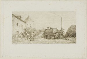 刈り取り機 作： Charles Francois Daubigny
