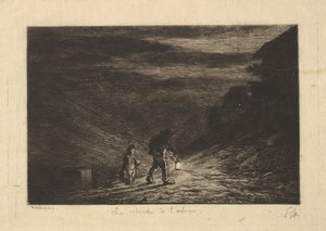 1861年の宿屋の探索 作： Charles Francois Daubigny