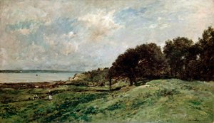 ビラービル近くの海岸、1875年。 作： Charles Francois Daubigny
