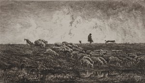 にわか雨 作： Charles Francois Daubigny