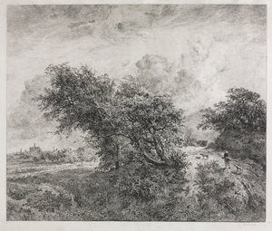 茂み、1855。 作： Charles Francois Daubigny