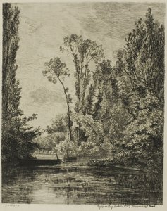 ブゾンのバージン諸島 (釣り穴) 作： Charles Francois Daubigny