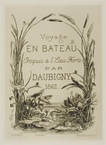 タイトルページ - アルバムの口絵 作： Charles Francois Daubigny