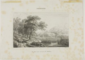 スビアコの近くで撮影したビュー 作： Charles Francois Daubigny