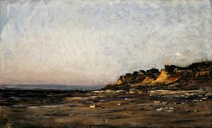 ヴィレルヴィル、ノルマンディー 作： Charles Francois Daubigny