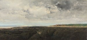 ル・ラティエから見たヴィレルヴィル 作： Charles Francois Daubigny