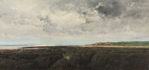 ル・ラティエから見たヴィレルヴィル 作： Charles Francois Daubigny