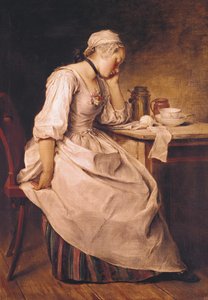眠っている若い女性 作： Charles Francois Hutin