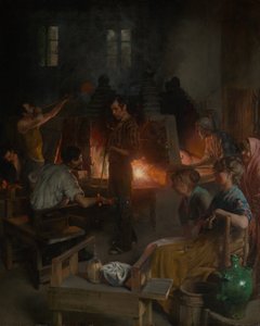 ムラノのガラス送風機 作： Charles Frederic Ulrich