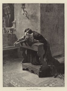 祈りの中で 作： Charles Frederic Ulrich
